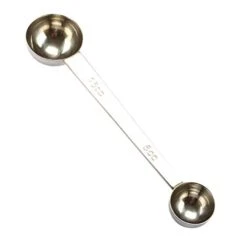 BESTONZON 1pc Stainless Steel Double Head Measuring Spoon/Teaspoon,Suitable For Coffee/Tea(15CC/5CC)
