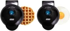 Dash Mini Maker Waffle Maker + Griddle, 2-Pack Griddle + Waffle Iron - Aqua -KitchenAid Shop 31U77sIhzmL. AC