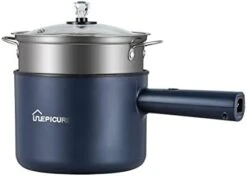 Electric Hot Pot, 1.8L Non-Stick Coating Multi-Function Rice Cooker, Suitable For Home, Dormitory And Office Use, Steak, Noodles, Soup, Ramen(Jade Green2) 29 Electric Hot Pot, 1.8L Non-Stick Coating Multi-Function Rice Cooker, Suitable For Home, Dormitory And Office Use, Steak, Noodles, Soup, Ramen(Jade Green2) -KitchenAid Shop 31UBLhgnusL. AC