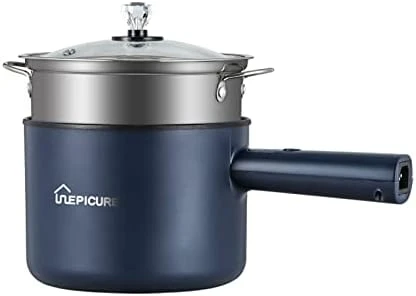 Electric Hot Pot, 1.8L Non-Stick Coating Multi-Function Rice Cooker, Suitable For Home, Dormitory And Office Use, Steak, Noodles, Soup, Ramen(Jade Green2) 16 Electric Hot Pot, 1.8L Non-Stick Coating Multi-Function Rice Cooker, Suitable For Home, Dormitory And Office Use, Steak, Noodles, Soup, Ramen(Jade Green2) - Image 14