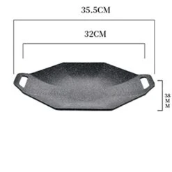 RAKUTE Glass Cooking Pot Baking Plate Household Induction Cooker Barbecue Plate Commercial Non-stick Pot Cassette Furnace Outdoor Teppanyaki Pot -KitchenAid Shop 31UHx0gvkTL