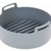 Reusable Heat Resistant Food Safe Silicone Bowl/Pot For Air Fryer And Microwave (GRAY - 6.3inch In Diameter) 1 Reusable Heat Resistant Food Safe Silicone Bowl/Pot For Air Fryer And Microwave (GRAY - 6.3inch In Diameter) -KitchenAid Shop 31UKu23gBhL