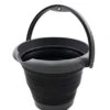 5L (1.32 Gallon) Collapsible Plastic Bucket - Foldable Round Tub - Portable Fishing Water Pail - Space Saving Outdoor Waterpot (5L Round, Grey/Black) -KitchenAid Shop 31UrxmxOUqL