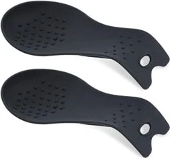 2 Pack 304 Stainless Steel Spoon Rest, MSY BIGSUNNY Stainless Steel Utensil Spoon Rest Holder For Cooking, Spatula Ladle Holder, Oversized -KitchenAid Shop 31VIKsLBTiL. AC