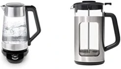 OXO Brew Adjustable Temperature Kettle, Electric, Clear & Brew Single Serve Pour-Over Coffee Maker -KitchenAid Shop 31VUbfuDYWL. AC