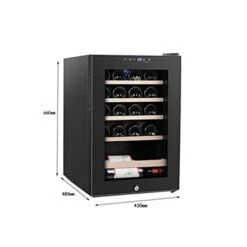 QLIGHA 62L Single Door Constant Temperature Wine Refrigerator, Independent Silent Wine Cabinet With Intelligent Control Panel And Glass Door, Wine Cabinet With Fridge Space 5-22℃, 85W -KitchenAid Shop 31VWXaYKyqL