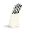 Morphy Richards 5 Piece Knife Block-Ivory Cream, 15.3 X 13.3 X 32.8 Cm -KitchenAid Shop 31VqWwlmXbL