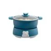 Large-capacity Electric Hot Pot Aluminum Detachable Electric Hot Pot Household Party Electric Skillet Smokeless Less Oil Non-stick Pan Easy Fo Clean Suitable For Hot Pot Frying (Blue) -KitchenAid Shop 31VsmURA3aL
