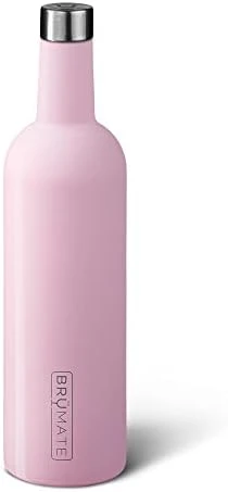 Winesulator 25 Oz Triple-Walled Insulated Wine Canteen Made Of Stainless Steel, 24-Hour Temperature Retention, Shatterproof, Comes With Silicone Transfer Funnel (Glitter Rose Gold) 8 Winesulator 25 Oz Triple-Walled Insulated Wine Canteen Made Of Stainless Steel, 24-Hour Temperature Retention, Shatterproof, Comes With Silicone Transfer Funnel (Glitter Rose Gold) - Image 6