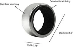 JZRH 12 Wine Bottle Drip Rings, Stainless Steel Wine Bottle Rings, Durable Electroplated Wine Bottle Drip Rings, Suitable For Family Restaurants -KitchenAid Shop 31WLKmtUvmL