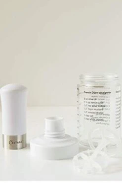 Original Salad Dressing Shaker: Premium Borosilicate Glass Bottle With Mixer Insert • Leak Proof Salad Dressing Blender And Dispenser With Measurements And Recipes • Reusable Vinaigrette Cruet -KitchenAid Shop 31WYh81lzXL