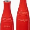 Staub Taub 40511-788 Oil & Vinegar Cherry Oil Bottle, Capacity: 0.8 Gal (0.25 L) -KitchenAid Shop 31WZNk4WPiL