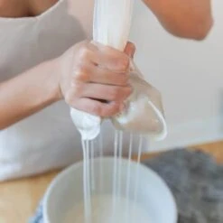 Pro Quality Nut Milk Bag - XL12"X12" Bags - Commercial Grade Reusable All Purpose Food Strainer - Food Grade BPA-Free Ultra Strong Fine Nylon Mesh - Almond Milk, Juices, Cold Brew Recipes Videos -1 -KitchenAid Shop 31WjdhXl58L