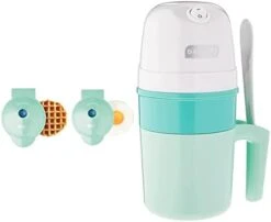 Dash Mini Maker Waffle Maker + Griddle, 2-Pack Griddle + Waffle Iron - Aqua -KitchenAid Shop 31WkAaobr8L. AC