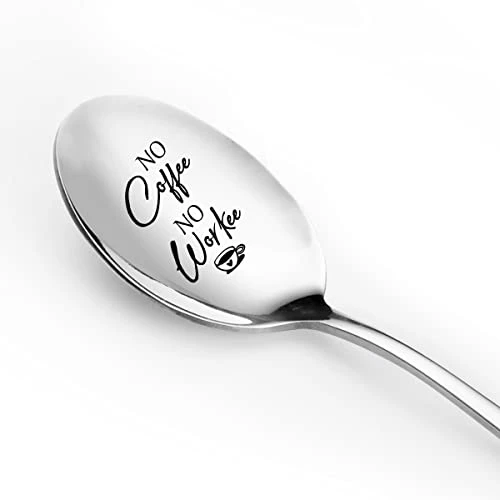 Funny No Coffee No Workee Coffee Spoon Engraved Stainless Steel For Coffee Lovers Women Besties Best Friends Gifts 3 Funny No Coffee No Workee Coffee Spoon Engraved Stainless Steel For Coffee Lovers Women Besties Best Friends Gifts