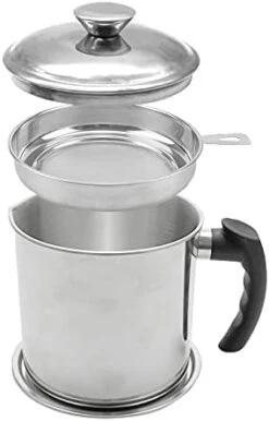 Bacon Grease Container,Kitchen Oil Container Can With Strainer And Anti-slip Coaster Tray For Store Meat Frying Oil And Cooking Grease Storage 18 Bacon Grease Container,Kitchen Oil Container Can With Strainer And Anti-slip Coaster Tray For Store Meat Frying Oil And Cooking Grease Storage -KitchenAid Shop 31XCbSyCK2S. AC