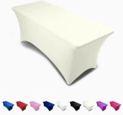 Black 6ft Tablecloth Rectangular Spandex Linen - Table Cloth Fitted Cover For 6 Foot Folding Table, Wedding Linens Banquet Cloths Rectangle Covers -KitchenAid Shop 31XHJPaoKYL. AC