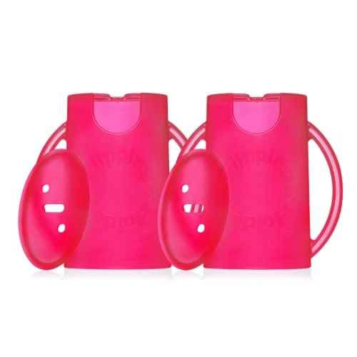 Deluxe Squeeze Proof Flipping Holder (2-Pack With Lids) For Food Pouches & Juice Boxes - Multipurpose - Prevent Messes & Support Self-Feeding - Easy Grasping Handles - Made In USA 16 Deluxe Squeeze Proof Flipping Holder (2-Pack With Lids) For Food Pouches & Juice Boxes - Multipurpose - Prevent Messes & Support Self-Feeding - Easy Grasping Handles - Made In USA - Image 14