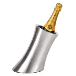 Viski Convex Wine Chiller, Double Walled Insulated Wine Bottle Holder, Stainless Steel Wine Accessory -KitchenAid Shop 31XvCH0qbjL