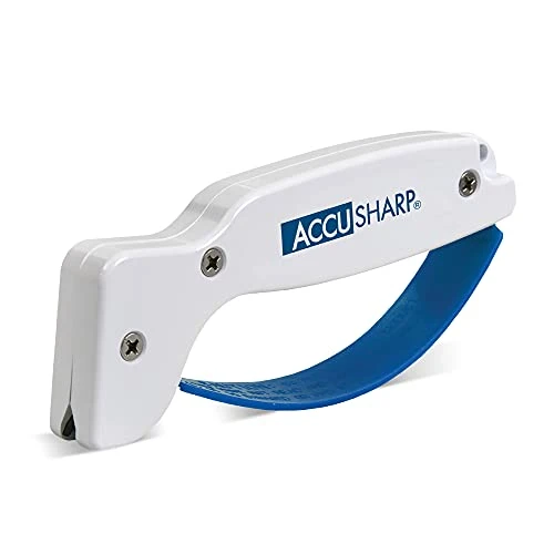 CcuSharp Knife & Tool Sharpener - Ergonomic Knife Sharpener For Kitchen Knives, Pocket Knives, Serrated Blades, Cleavers, Axes & Machetes - Diamond-Honed Tungsten Carbide Sharpens, Restores & Repairs 3 CcuSharp Knife & Tool Sharpener - Ergonomic Knife Sharpener For Kitchen Knives, Pocket Knives, Serrated Blades, Cleavers, Axes & Machetes - Diamond-Honed Tungsten Carbide Sharpens, Restores & Repairs