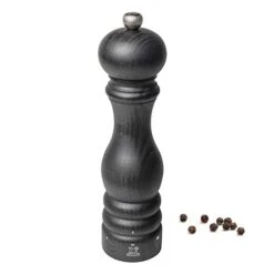 Peugeot - Paris U'Select Manual Pepper Mill - Adjustable Grinder - Beechwood, Graphite Finish 8.67in.