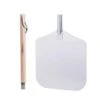 Premium Aluminum Pizza Peel With Detachable Beech Handle, 12” X 32.5”, Convenient To Store, Good Helper For Baking, Homemade Pizza And Bread