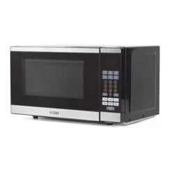Hef Countertop Microwave Oven, 0.7 Cubic Feet, Stainless Steel