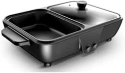 GXBPY Home And Travel Non-Stick Frying Pan Dual Purpose Electric Grill With Hot Pot Cooking Pot Cooking Pot (Color : E, Size : 34.5 * 22 * 8cm) 16 GXBPY Home And Travel Non-Stick Frying Pan Dual Purpose Electric Grill With Hot Pot Cooking Pot Cooking Pot (Color : E, Size : 34.5 * 22 * 8cm) -KitchenAid Shop 31YMS1tblrL. AC 1