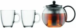 Bodum Assam Set And 2 Mugs Tea Press With Filter, 34 Oz, Black -KitchenAid Shop 31YMuNGeJ9L. AC