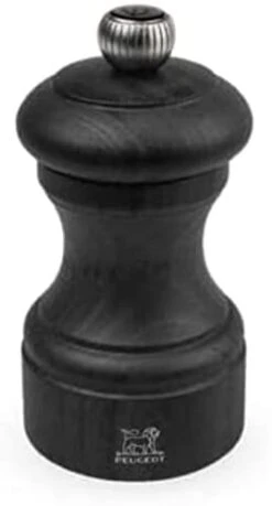 Peugeot - Bistro Manual Pepper Mill - Classic Adjustable Grinder - Beechwood, Graphite Finish