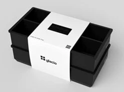 Glacio Ice Cube Trays Silicone - Large Ice Tray Molds For Making 8 Giant Ice Cubes For Whiskey - 2 Pack -KitchenAid Shop 31YTN52ZwJL