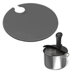 Sous Vide Lid For Precision Cooking - Fits Anova Culinary Sous Vide Precision Cooker, Sous Vide Silicone Lid Fits For Standard 10 1/2" Pot - Helps To Lessen Evaporation Great For Long Term Cooking
