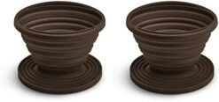 Collapsible Reusable Coffee Brewing Cone, Silicone, Number 2-Size, Brews 2 To 6-Servings, Set Of 2 -KitchenAid Shop 31Yw4XfPvuL. AC