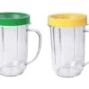 TJPoto Pack Of 2# MB250W Juicer MBR-1701 MBR-1702 MBR-1101 MB-BX1770-02 MB1001 16oz Hanlde Cup With Ring Yellow Green Magic Bullet Juicer Replacement Part New -KitchenAid Shop 31Z3kkifcNL