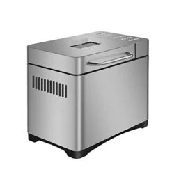 Bread Maker Stainless Steel Automatic Stir Dough Dispense Fruit/Nut Bake 3 Sizes Toaster 17-in-1 Bread Machine (Color : 220V, Size : E)