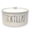 Ae Dunn TORTILLAS Warmer - Ceramic - Dishwasher And Microwave Safe - 8 In Diameter / 4 In Tall -KitchenAid Shop 31Ztx1shpjL