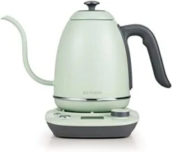 K821 Electric Gooseneck Kettle With Variable Temperature Control, Pour Over Coffee Tea Kettle, Durable 18/8 Stainless Steel, Auto Keep Warm & Built In Brewing Timer, 0.8L -KitchenAid Shop 31ZzSX9SrL. AC