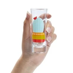 5-Pack Cactus Shot Glasses Set For Bachelorette, Fiesta Supplies, Western-Themed Party, Round, Decorative Shot Glasses With Heavy Base For Tequila, Whiskey, Vodka (2 Oz) -KitchenAid Shop 31aBXP9KpeL