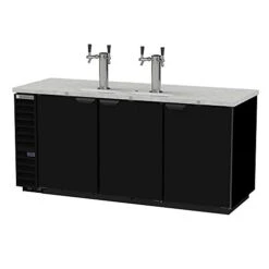 DD78HC-1-B-144 79" Draft Beer System W/ (4) Keg Capacity - (2) Column, Black, 115v