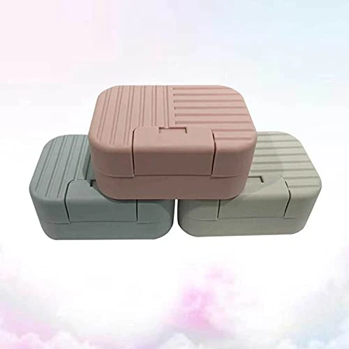 Soap Box 3Pcs Portable Soap Box Travel Soap Case Practical Soap Dish Convenient Soap Container (Color : Green) 5 Soap Box 3Pcs Portable Soap Box Travel Soap Case Practical Soap Dish Convenient Soap Container (Color : Green) - Image 3