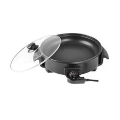 Appliances SK67BK 12-Inch Round Nonstick Electric Skillet With Vented Glass Lid, One Size, Black
