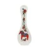 Decorative Ceramic Kitchen 10" Spoon Rest Swedish Themed Orange-Red Dala Horse | ScandinavianGiftOutlet -KitchenAid Shop 31bEAClaehL