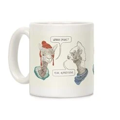 Alpaca Bowl White 11 Ounce Ceramic Coffee Mug