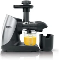Ninja JC101 Cold Press Pro Compact Powerful Slow Juicer With Total Pulp Control & Easy Clean, Graphite (Renewed), BLACK, 13.78 In Lx6.89 In Wx14.17 In H -KitchenAid Shop 31bUeluQOL. AC