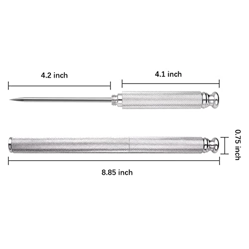 Ice Picks Aluminium Alloy Handle Stainless Steel Knife With Safety Cover Ice Tool Kitchen Tool For Restaurant Bar Home (Silver) 4 Ice Picks Aluminium Alloy Handle Stainless Steel Knife With Safety Cover Ice Tool Kitchen Tool For Restaurant Bar Home (Silver) - Image 2