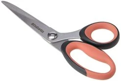 Brabantia Tasty+ Kitchen Scissors (Terracotta/Black) Ergonomic, Soft-Handle, Rust-Free Kitchen Blades For Kitchen Or Crafts