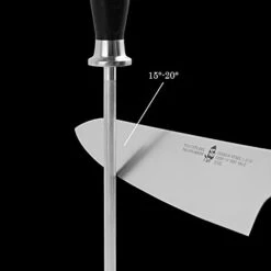 Honing Steel Knife Sharpening Steel - 8 Inch Sharpening Rod For All Kitchen Knives - German HC Stainless Steel - Honing Rod With Pakkawood Handle - FALCON SERIES With Gift Box 10 Honing Steel Knife Sharpening Steel - 8 Inch Sharpening Rod For All Kitchen Knives - German HC Stainless Steel - Honing Rod With Pakkawood Handle - FALCON SERIES With Gift Box -KitchenAid Shop 31buzkqBotS