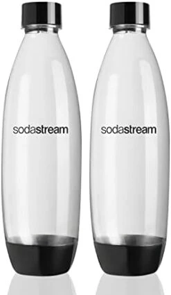 SodaStream Sparkling Water Machines Bottles 1 Twin Pack, 2 X 1 Litre, Black 16 SodaStream Sparkling Water Machines Bottles 1 Twin Pack, 2 X 1 Litre, Black -KitchenAid Shop 31c9TbL1WbL. AC