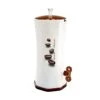Dosa Moka Espresso Coffee Grounds Plastic Dispensing Machine, White/Brown