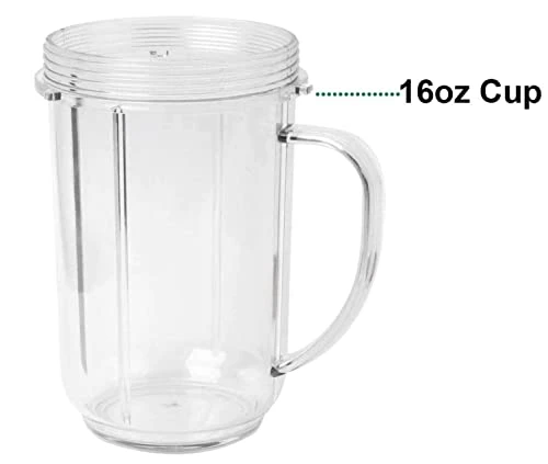 TJPoto Pack Of 2# MB250W Juicer MBR-1701 MBR-1702 MBR-1101 MB-BX1770-02 MB1001 16oz Hanlde Cup With Ring Yellow Green Magic Bullet Juicer Replacement Part New 5 TJPoto Pack Of 2# MB250W Juicer MBR-1701 MBR-1702 MBR-1101 MB-BX1770-02 MB1001 16oz Hanlde Cup With Ring Yellow Green Magic Bullet Juicer Replacement Part New - Image 3